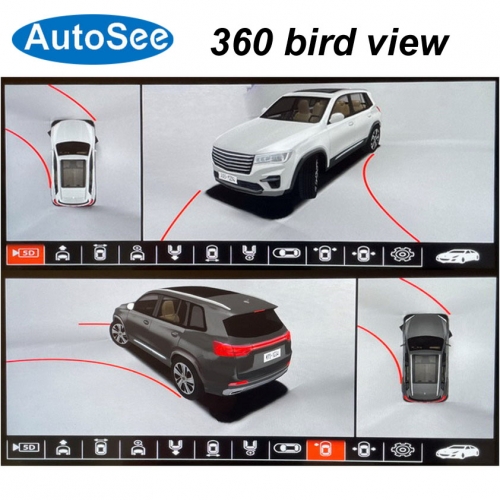 suit original OEM monitor for Changan cs75 cs85 cs95 plus car 360° degree camera 3D bird eye Panoramic view Front rear Surround parking reverse system